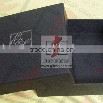 black paper custom logo printed jewelry boxes