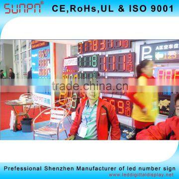 Spanish Synchronized Digital Clock LED Clock Electric Clock Sign 24" photo-3