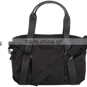 Black nylon diaper mummy baby bag