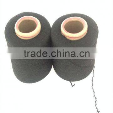 16s black cotton 40d lycra core spun yarn