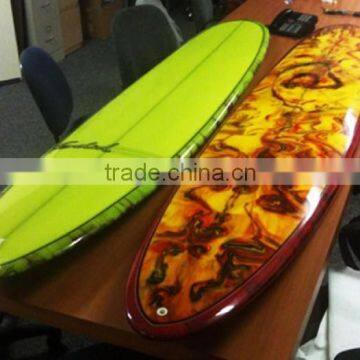 High Quality Resin Color Long Surfboard/long Resin Tint Surfboard