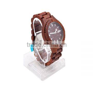 2016 Hot Selling Fashion Round Quartz Wood Watch photo-5