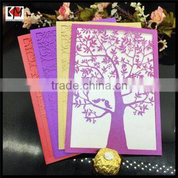 Elegant laser cut greeting card printing