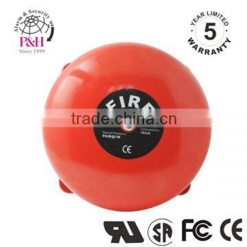 6" red fire alarm bell for fire alarm system