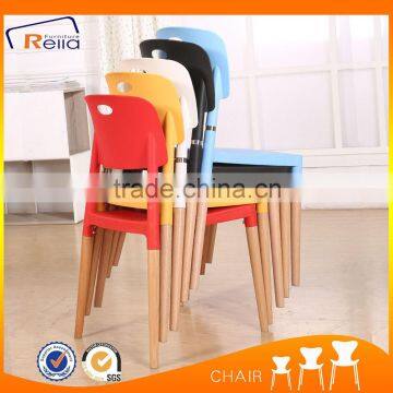 Outdoor stackable chair armless plastic chair design