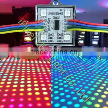 4LED ws2801 metal case 5050 LED sqaure rgb Pixel module