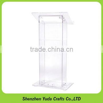 Transparent Plexiglass Pulpit Acrylic Lectern Acrylic Church Podium Stand