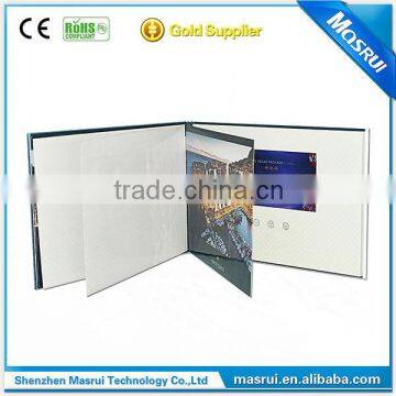 multi pages video brochure with 4.3 inch lcd screen