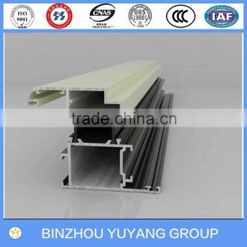 aluminum extrusion section to make windows and doors