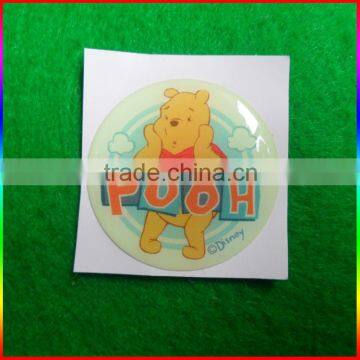 bear cartoon luminous epoxy sticker