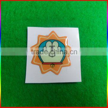 glowing epoxy label, cartoon luminous epoxy sticker