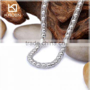 China import luxury stainless steel ball chain necklace from Kalen jewerly