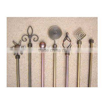 wrought iron curtain rods