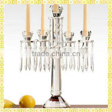 Handmade Exquisite Tall Crystal 3 Way Part 9 Wedding Candelabras Centerpiece For Wedding Table Decoration