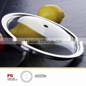 14cm-45cm fry pan TC type toughened glass lid cover