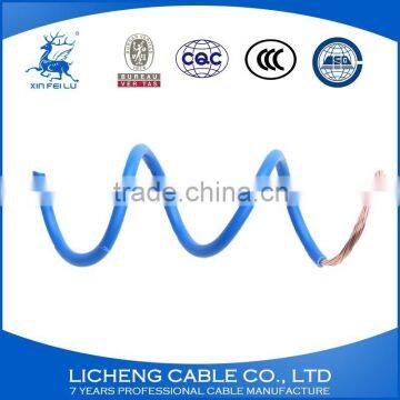 PVC Building Flexible Electric Wire Blue House Wiring 10mm2