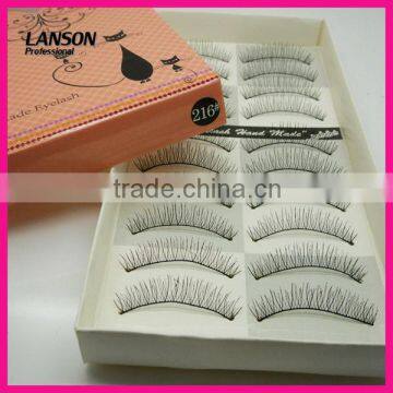 10 pairs per box natural handmade tired false eyelash 216#