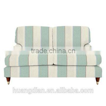 Foshan custom made sofa funiture modern stripe fabric couch for living room