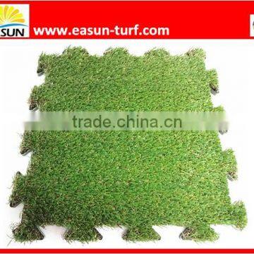 4 colors thick Interlocking Artificial Grass Tiles - Floor Mats