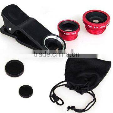 Hot Sell Clip Lens , Magical Universal Clip 3in 1 Lens for Mobile Phone , Cute Contact Lens Case . photo-5