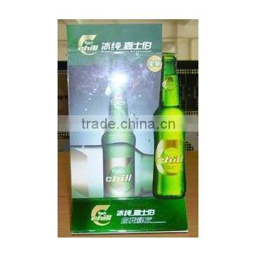 promotional sign acrylic beer shape menu holder display