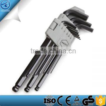 9-pc. Long Arm Ball Hex Key Wrench Set, Inch