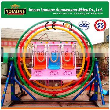 Completely Service Amusement Theme Park Rides Human Gyroscope With 2 Seats