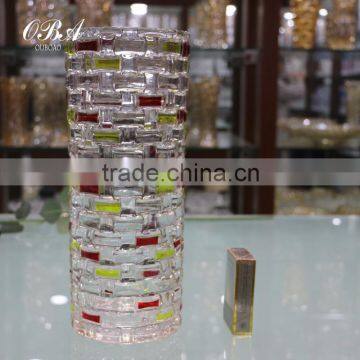 Party Wedding Decor Superior Quality Machine-made Glass Flower Vase,A Series Of The Straight Cylinder Vase photo-4