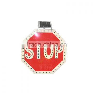 Ecofriendly Solar Powered Traffic Stop Sign on Sale Cuszomizable