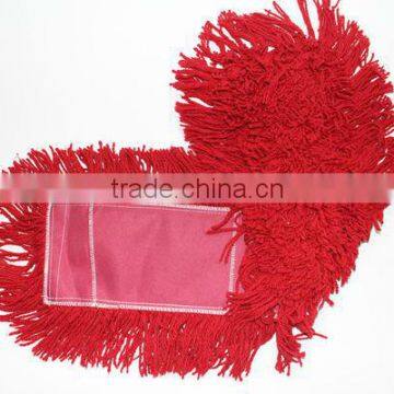 dry disposable red dust mop