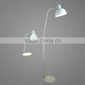 Metal Table Lamp And Floor Lamp With White Powder Coating Modern Lamps