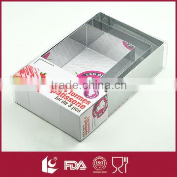 3Pcs/set rectangular cake ring, cake box, cake mold