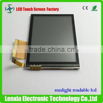 3.5'' transflective tft lcd with 240RGBX320 and touch screen