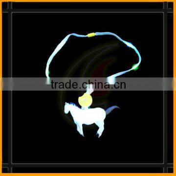 3 led horse with 6 led light necklace