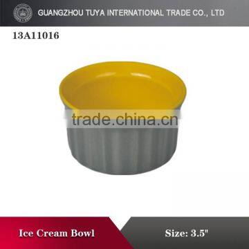 Wholesale good glaze ceramic dessert cup