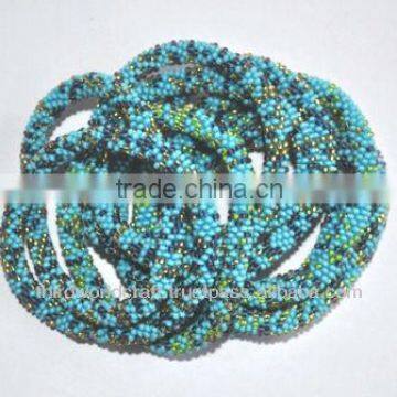 Rollover Glass Bead Bracelets From Nepal photo-2