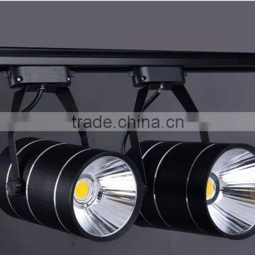 ceiling mounted kitchen lighting triac dimmable RA90 black 10w cob led track spot light