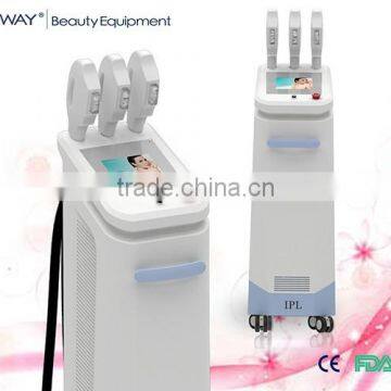 Face Lifting 2014 Christmas Promotion!!! Ipl Hair Removal Skin Whitening Beauty Equipment/e-light Ipl Rf+nd Yag Laser Multifunction Machine