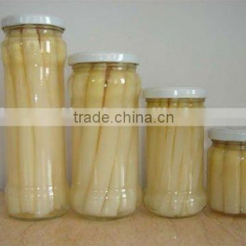 2016 fresh organic canned white asparagus in glass jar