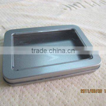 Rectangular Shape Size:125*90*33mm Plaint Tin Box