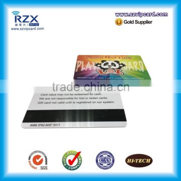 Printing plastic standard Loco magnetic stripe card