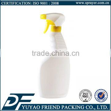 500ml PE White Household Clean Detergent Spray Trigger Plastic Bottle