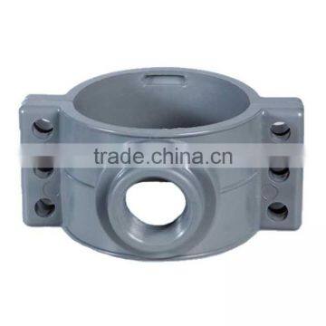 Water Supply Plastic Fitting PVC Grey Saddle Clamps