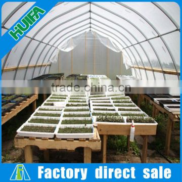 Single span high tunnel greenhouse for seedling