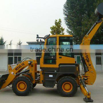 Chinese 4 wheel drive compact articulated backhoe loader with Euro III Engine