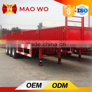China 3 Axle Heavy Duty Side Wall Semi-trailer Factory Price for Sale photo-3