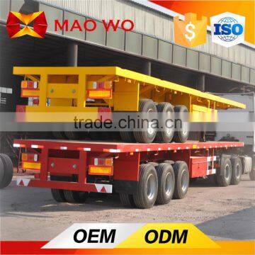 Double Used Utility Flatbed Container Semi Trailer photo-5