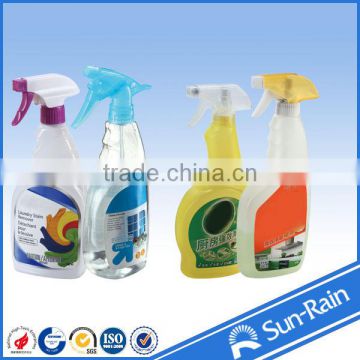 ISO 9001: 500ml of 28/410 closure plastic bottles with trigger sprayer