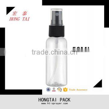 china supplier transparent empty pet 50ml spray plastic bottles