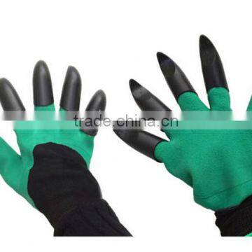 Wholesale Planting Raking Digging Claw Garden Gloves ,Garden Genie Gloves